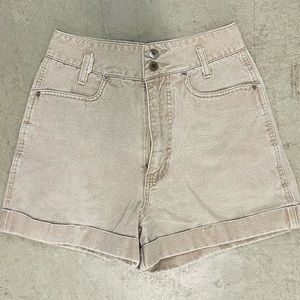 vintage 90s khaki denim shorts